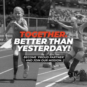 Samen met jou worden we beter...! Steun Team Para Atletiek